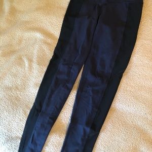 Athleta navy blue and black leggings